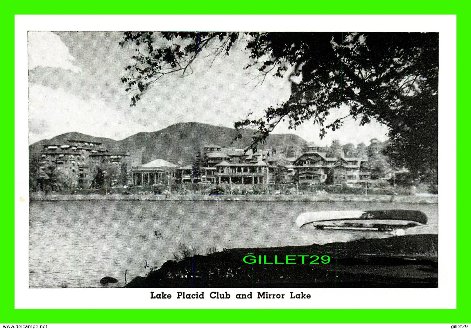 LAKE PLACID, NY - MINI-POSTCARD - LAKE PLACID CLUB AND MIRROR LAKE - - Autres & Non Classés