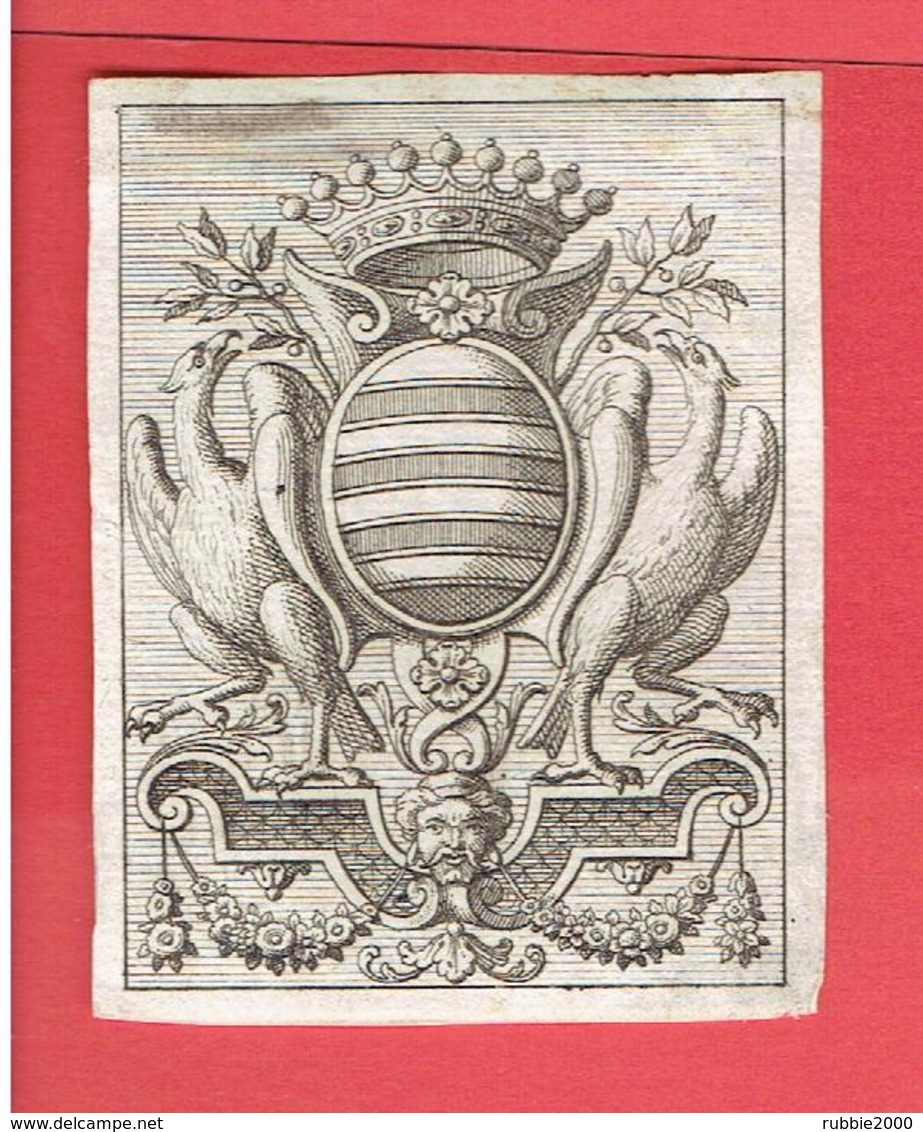 EX LIBRIS ANCIEN ARMOIRIE BOOKPLATE - Bookplates