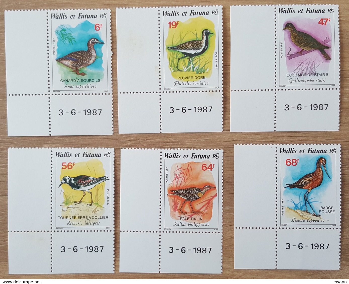 Wallis Et Futuna - YT N°369 à 374 - Faune / Oiseaux - 1987 - Neufs - Unused Stamps