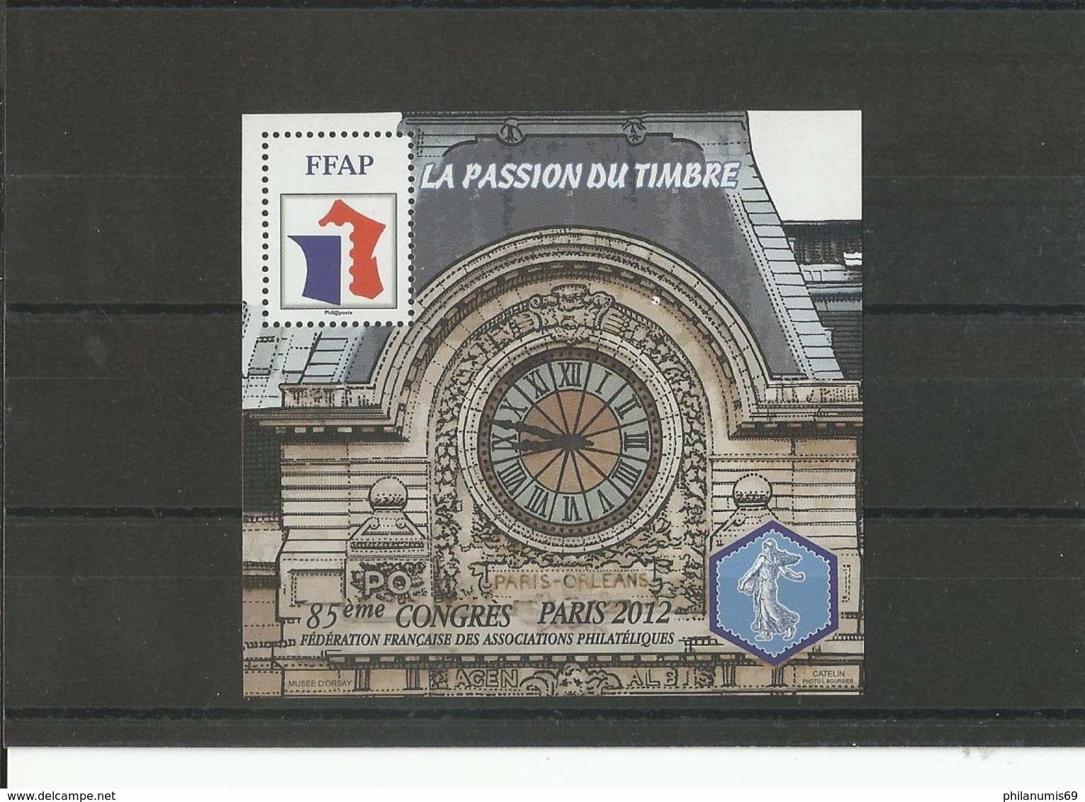 FRANCE 2012 - YT 6 - NEUF SANS CHARNIERE ** (MNH) GOMME D'ORIGINE LUXE - FFAP