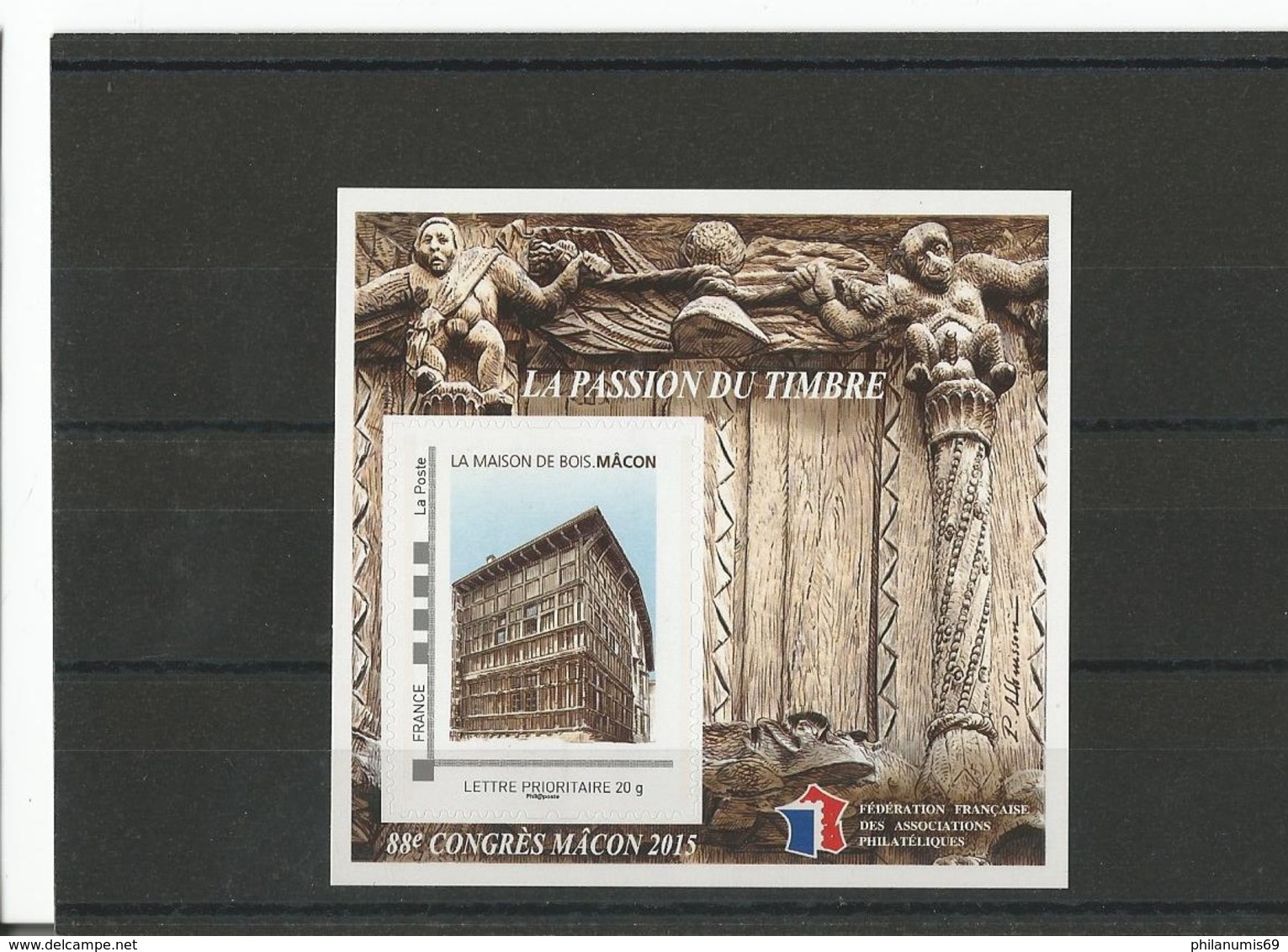 FRANCE 2015 - YT 10 - NEUF SANS CHARNIERE ** (MNH) GOMME D'ORIGINE LUXE - FFAP