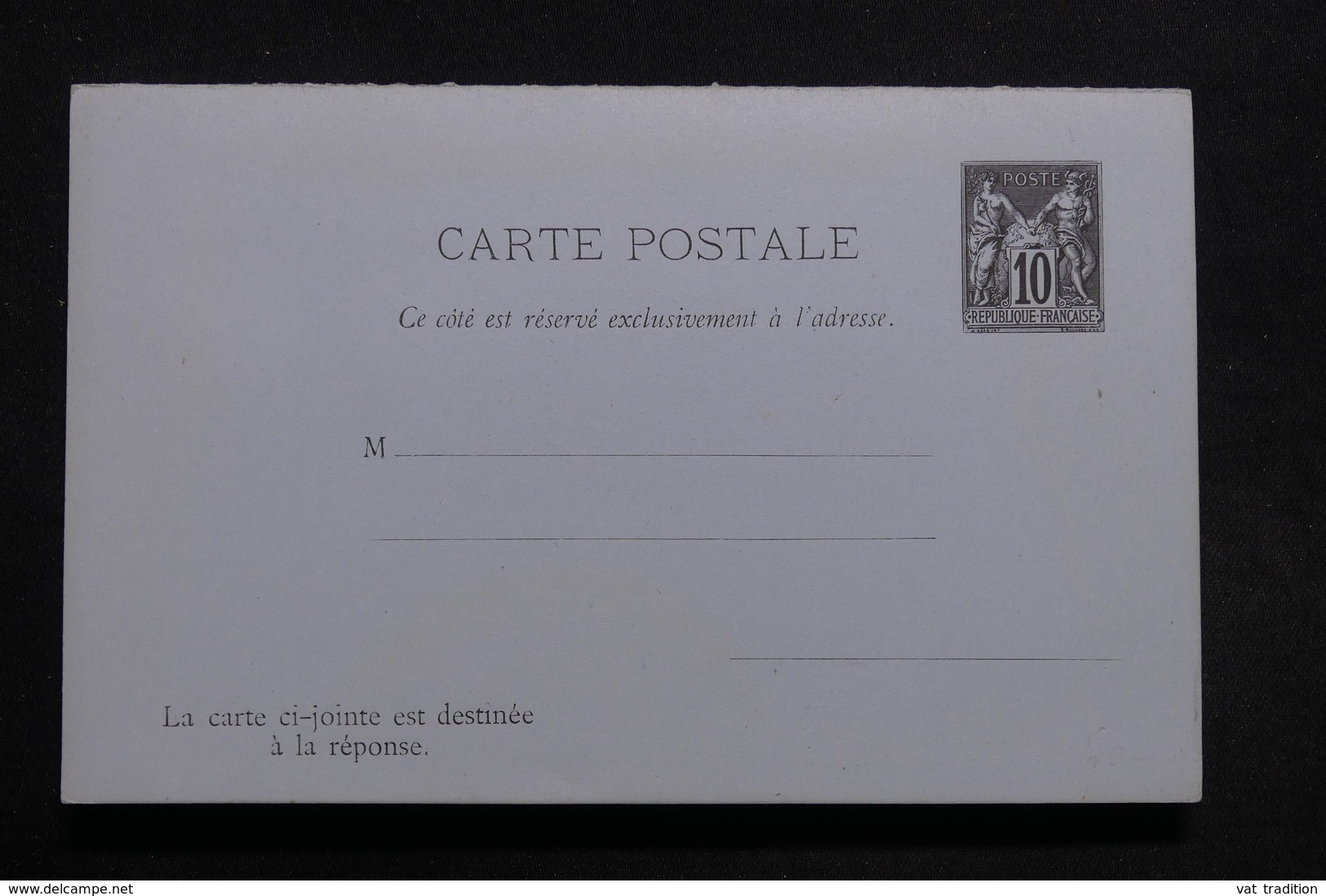 FRANCE - Entier Postal Type Sage + Réponse Non Circulé - L 31441 - Cartes Postales Types Et TSC (avant 1995)