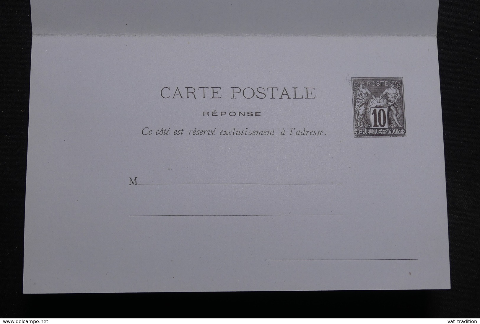 FRANCE - Entier Postal Type Sage + Réponse Non Circulé - L 31441 - Cartes Postales Types Et TSC (avant 1995)