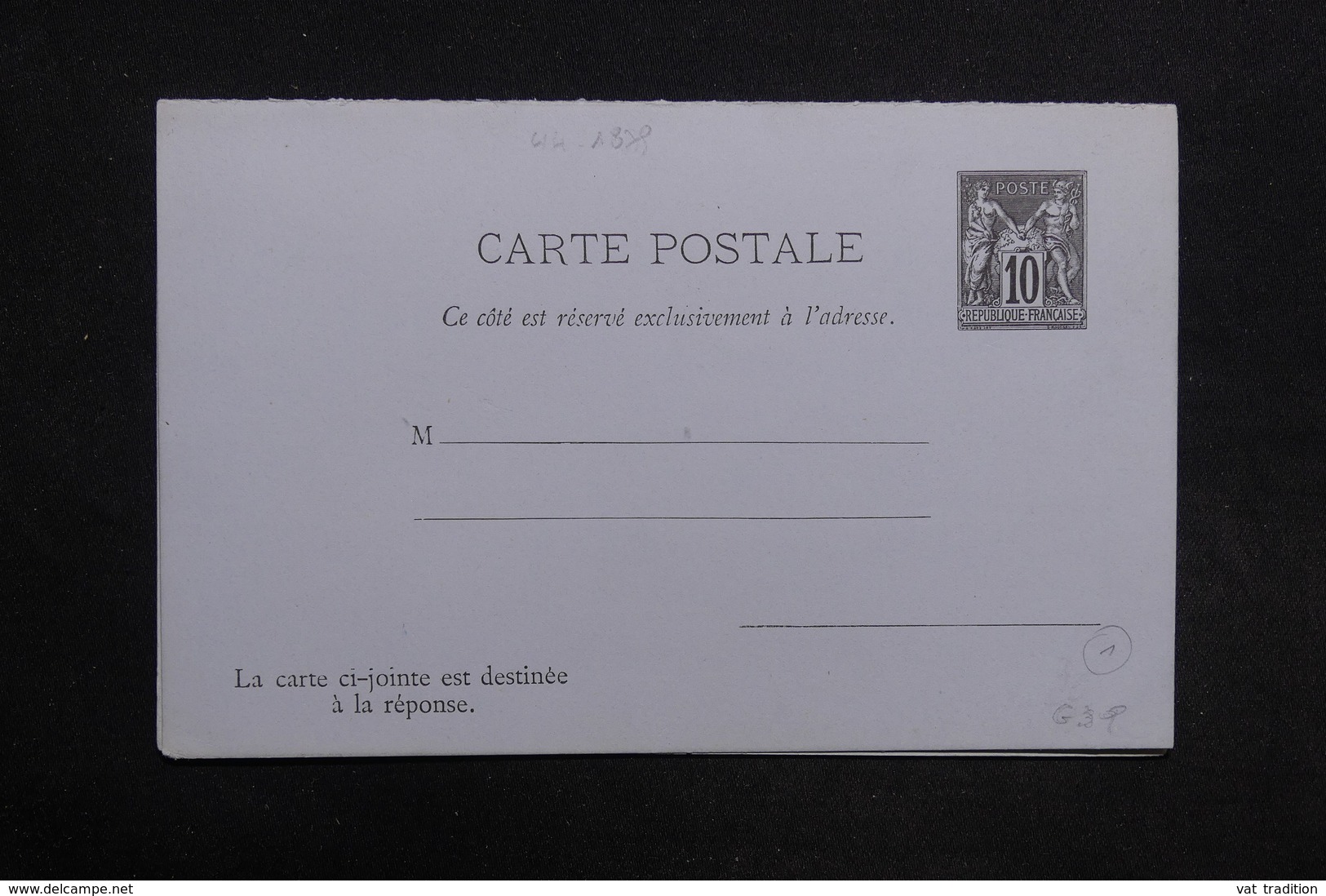 FRANCE - Entier Postal Type Sage + Réponse Non Circulé - L 31442 - Cartes Postales Types Et TSC (avant 1995)