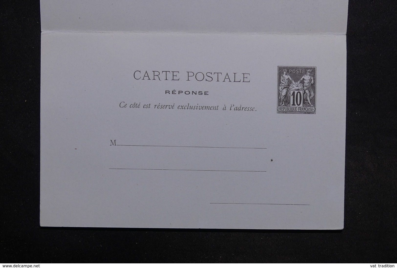 FRANCE - Entier Postal Type Sage + Réponse Non Circulé - L 31442 - Cartes Postales Types Et TSC (avant 1995)