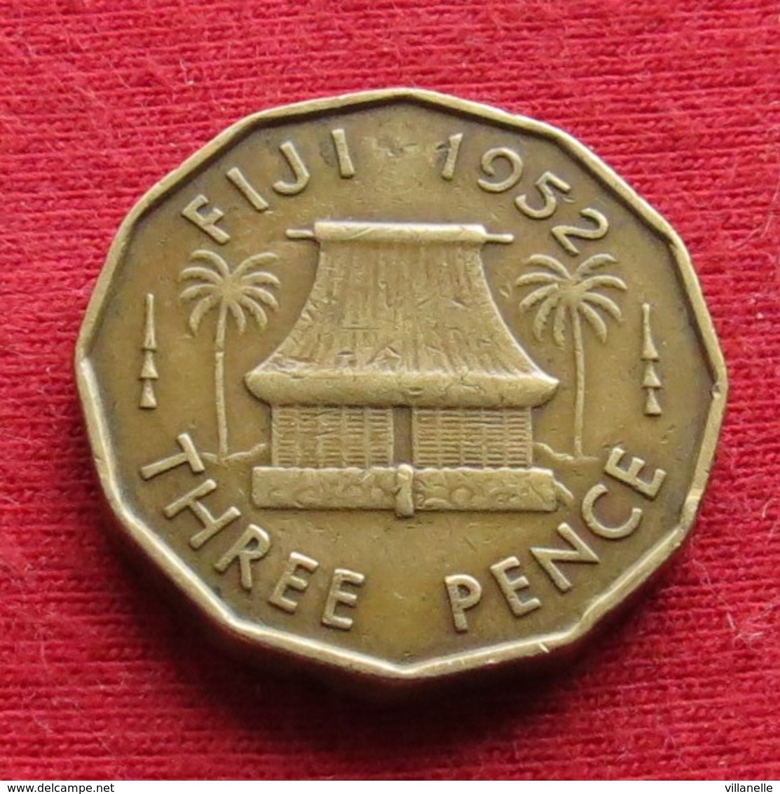 Fiji 3 Three Pence 1952 KM# 18 - Figi