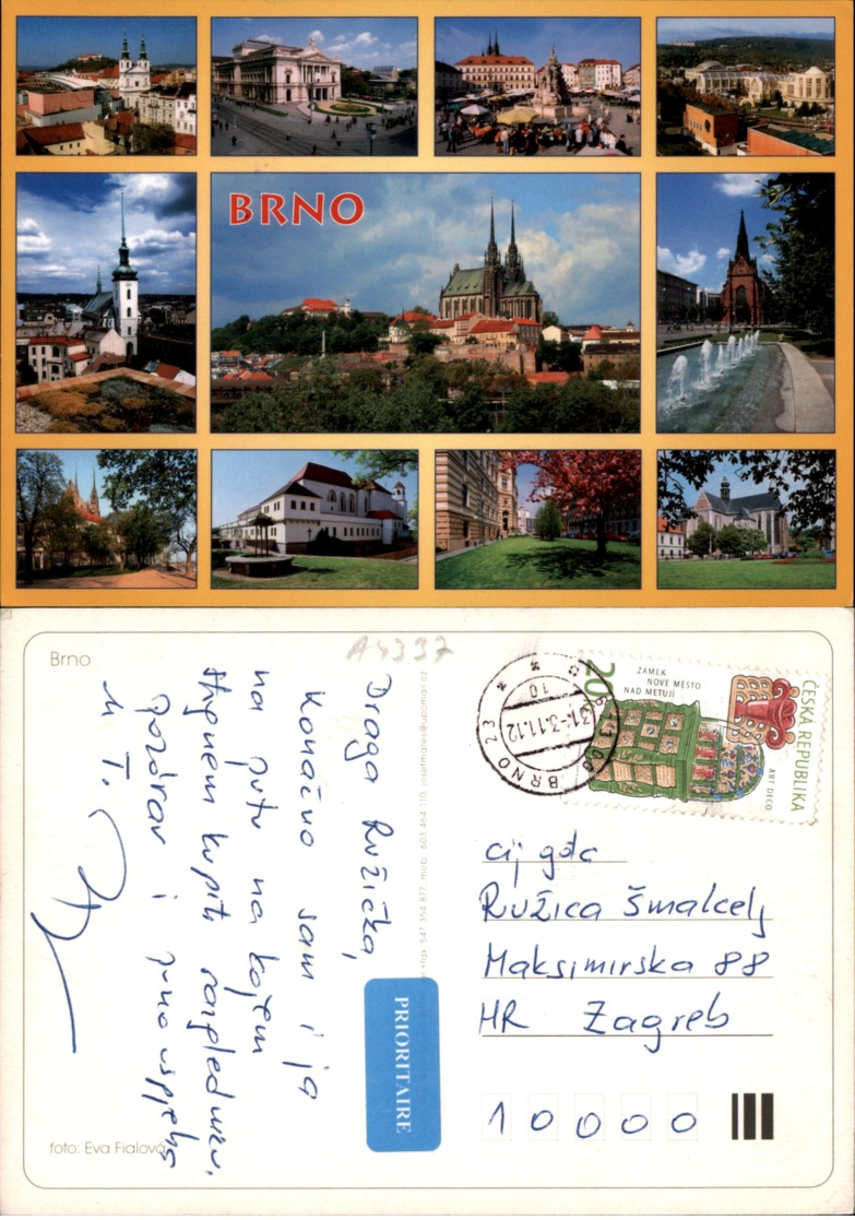 BRNO,CZECH POSTCARD - Tschechische Republik