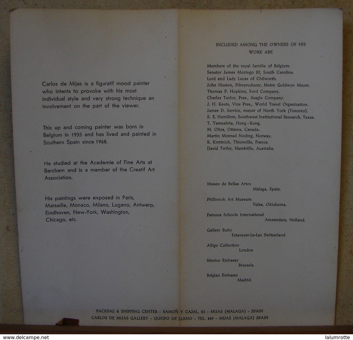 PDGL. 22. HST Du Peintre Espagnole Carlos De Mijas. Bouquet De Fleurs. - Huiles