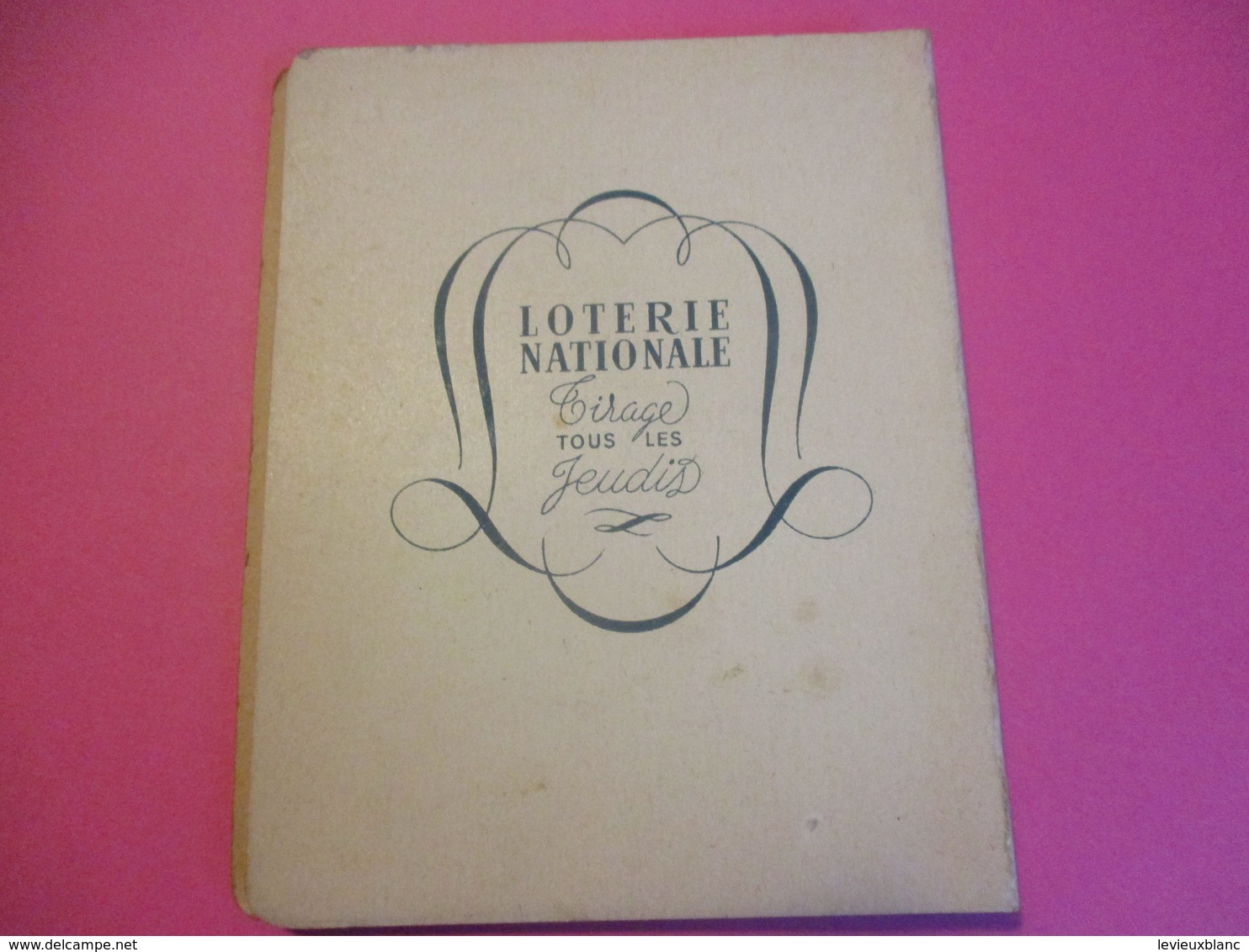 Petit Carnet Spiralé Publicitaire Pour Ranger Les Bons De Rationnement/ LOTERIE NATIONALE/ Vers 1944-46     OL104 - 1939-45