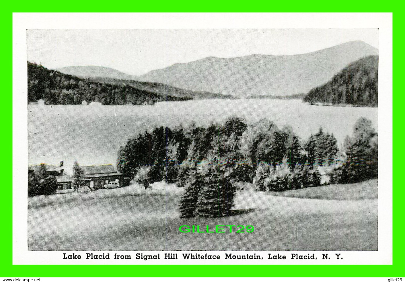 LAKE PLACID, NY - MINI-POSTCARD - LAKE PLACID, FROM SIGNAL HILL WHITEFACE MOUNTAIN - - Autres & Non Classés