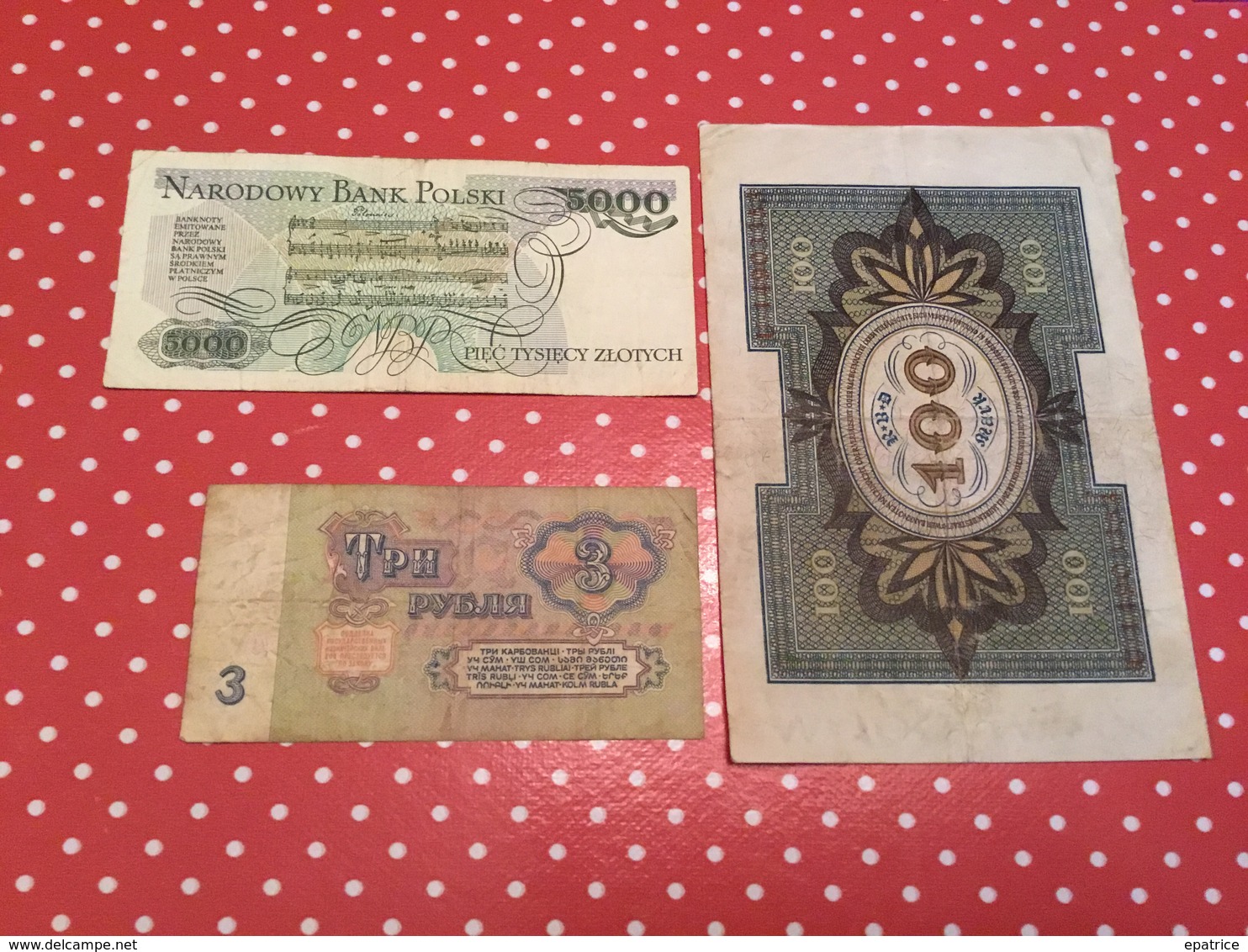 LOT DE 3 BILLETS Voir Le Scan - Lots & Kiloware - Banknotes