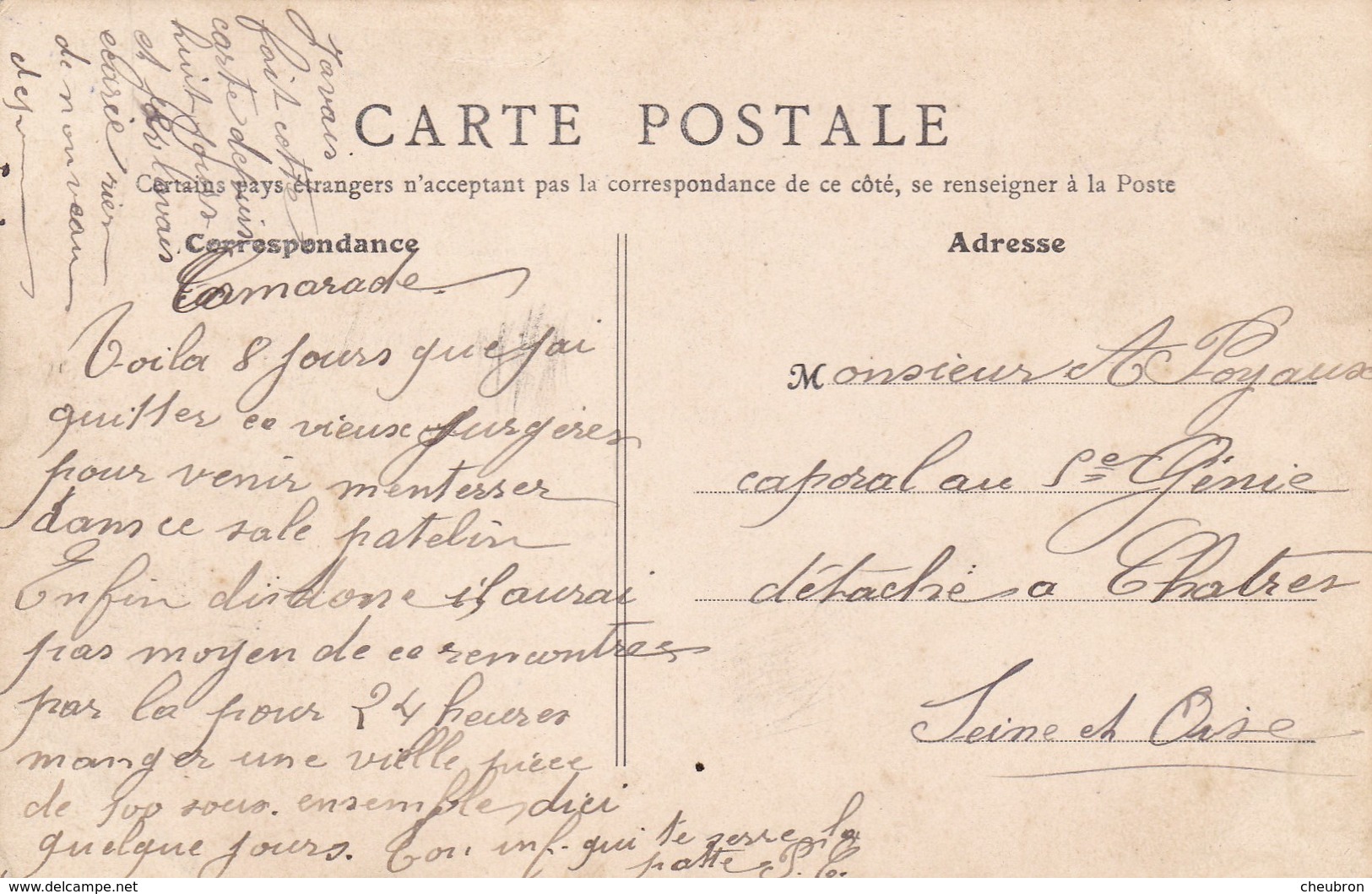 36. CLUIS. CPA . RUE DU PONT PAILLARD. ANIMATION DEVANT L'HOTEL DU POINT DU JOUR.  ANNÉE 1908 + TEXTE - Autres & Non Classés