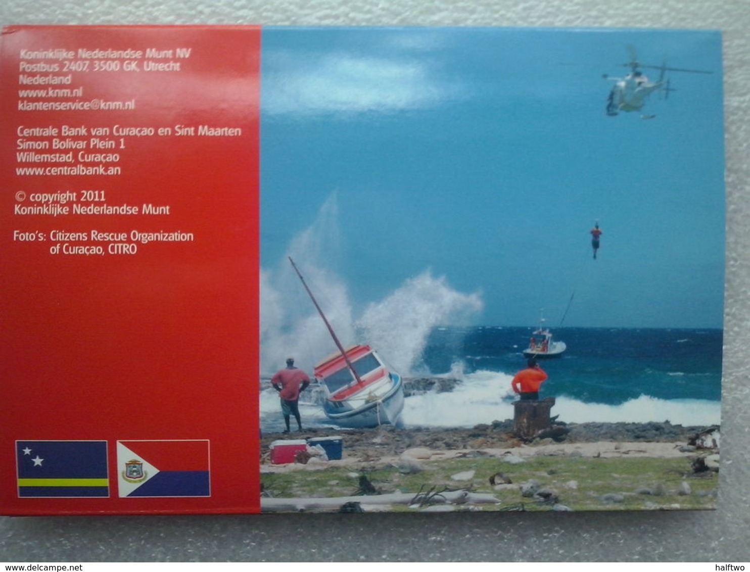 Curacao And Sint Maarten - Netherland Antilles  2011 Year Set : 1 Cent - 5 Gulden , BUNC , In Holder - Antilles Néerlandaises