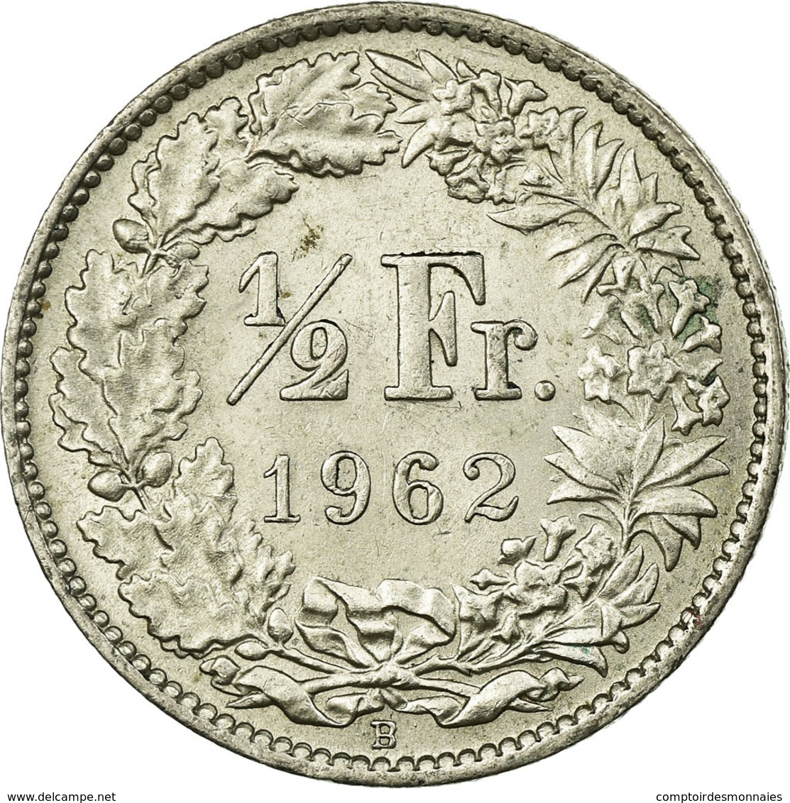 Monnaie, Suisse, 1/2 Franc, 1962, Bern, TTB, Argent, KM:23 - Autres & Non Classés