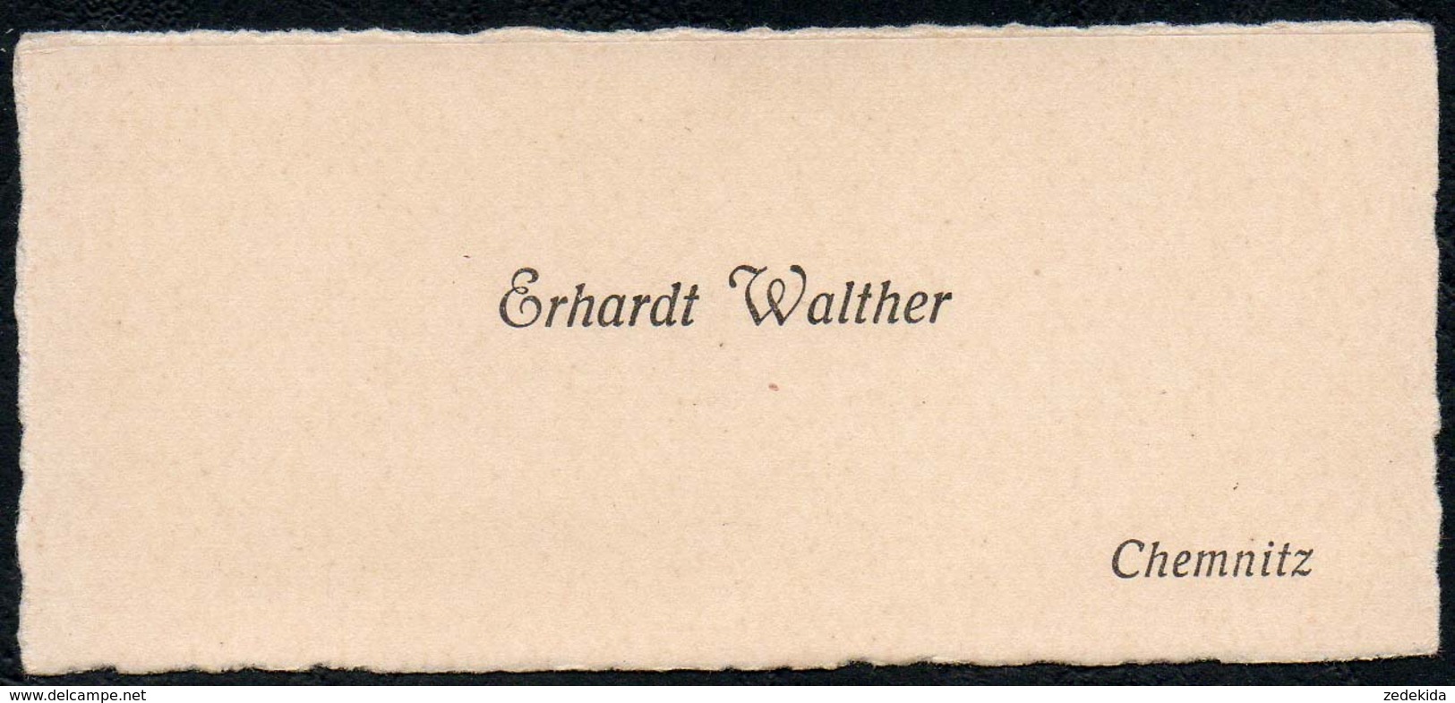 C6046 - Chemnitz - Erhardt Walther - Visitenkarte - Visitenkarten