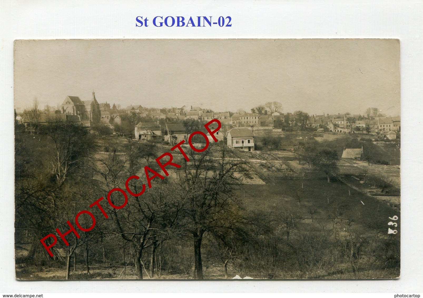 St GOBAIN-CARTE PHOTO Allemande-GUERRE 14-18-1WK-France-02- - Autres & Non Classés