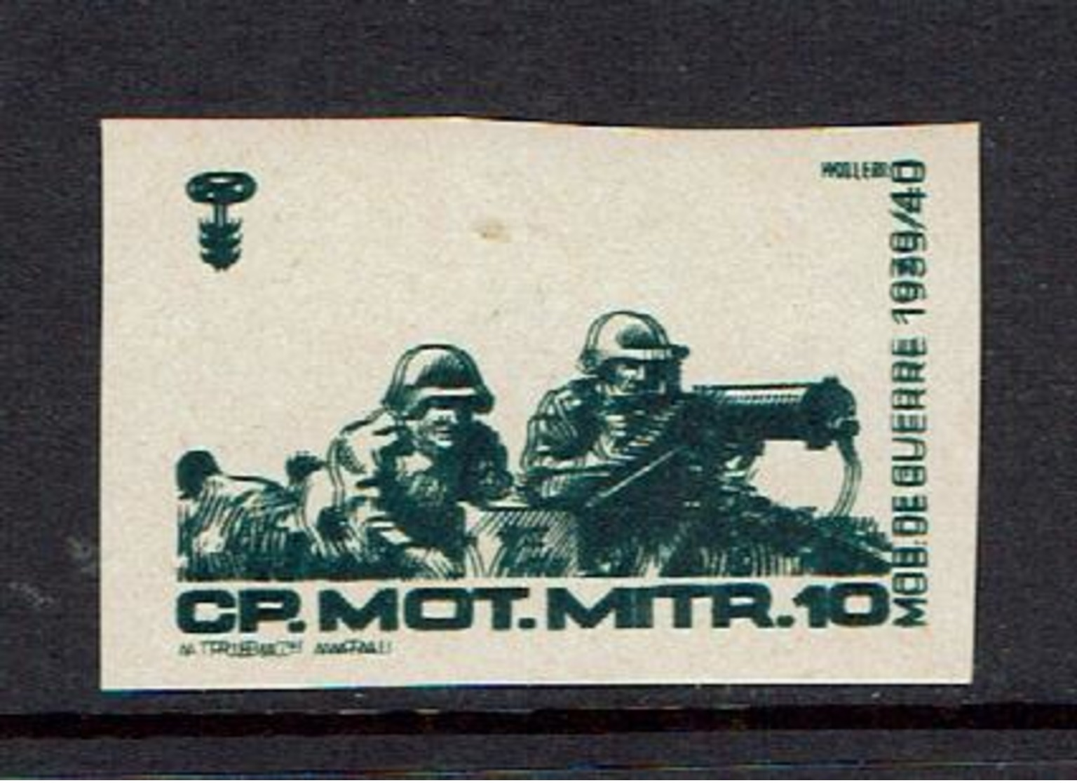 SWITZERLAND...MILITARY..imperforate  = Double Imprint - Labels