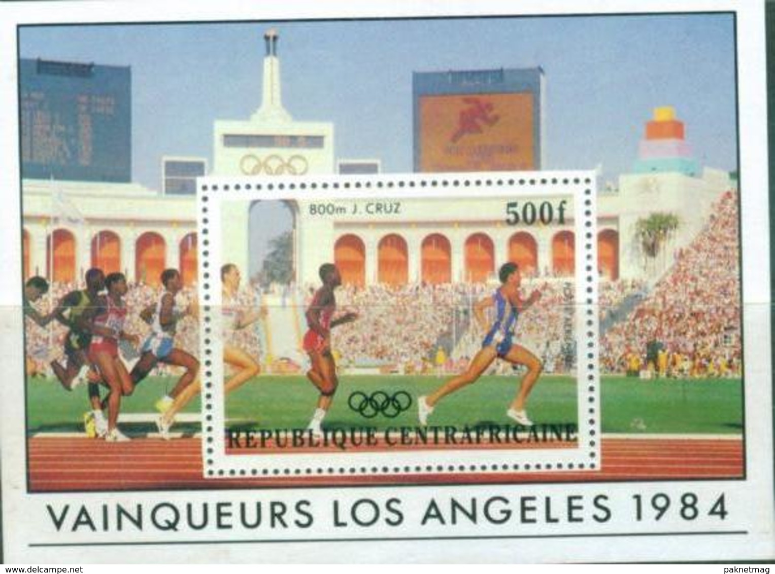 D43- Central Africa. Sports. Los Angeles Summer Olympic Games 1984. - Central African Republic