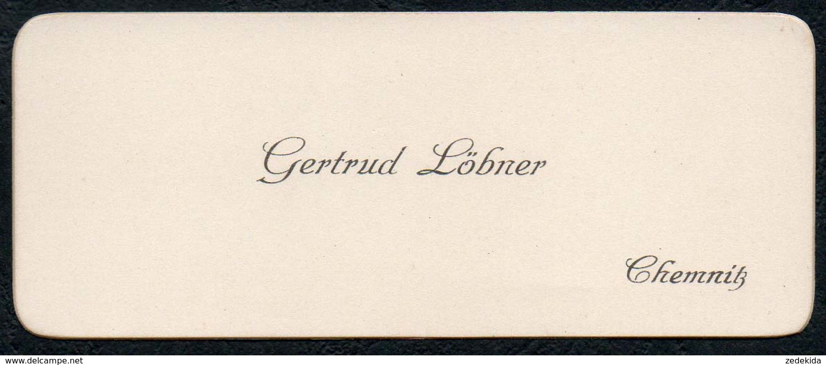 C6059 - Chemnitz - Gertrud Löbner - Visitenkarte - Visiting Cards