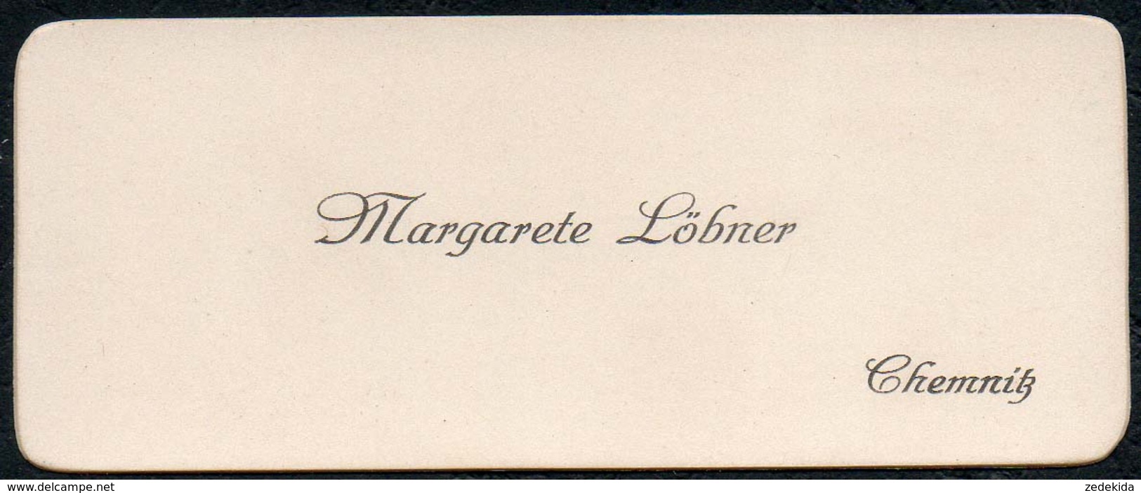 C6060 - Chemnitz - Margarete Löbner - Visitenkarte - Visiting Cards