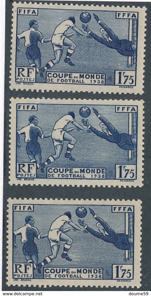 CP-444: FRANCE:: Lot Avec N°396**(3) - Neufs