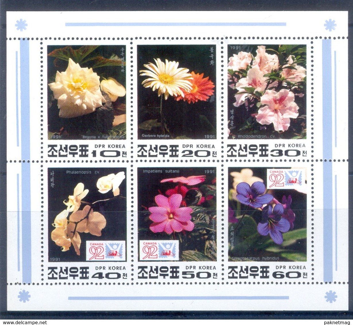 D54- Flowers.of Korea. - Corea Del Sur