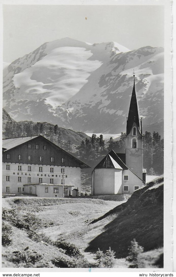 AK 0251  Ober Gurgl - Hotel Edelweiss Und Kirche Um 1950 - Sölden