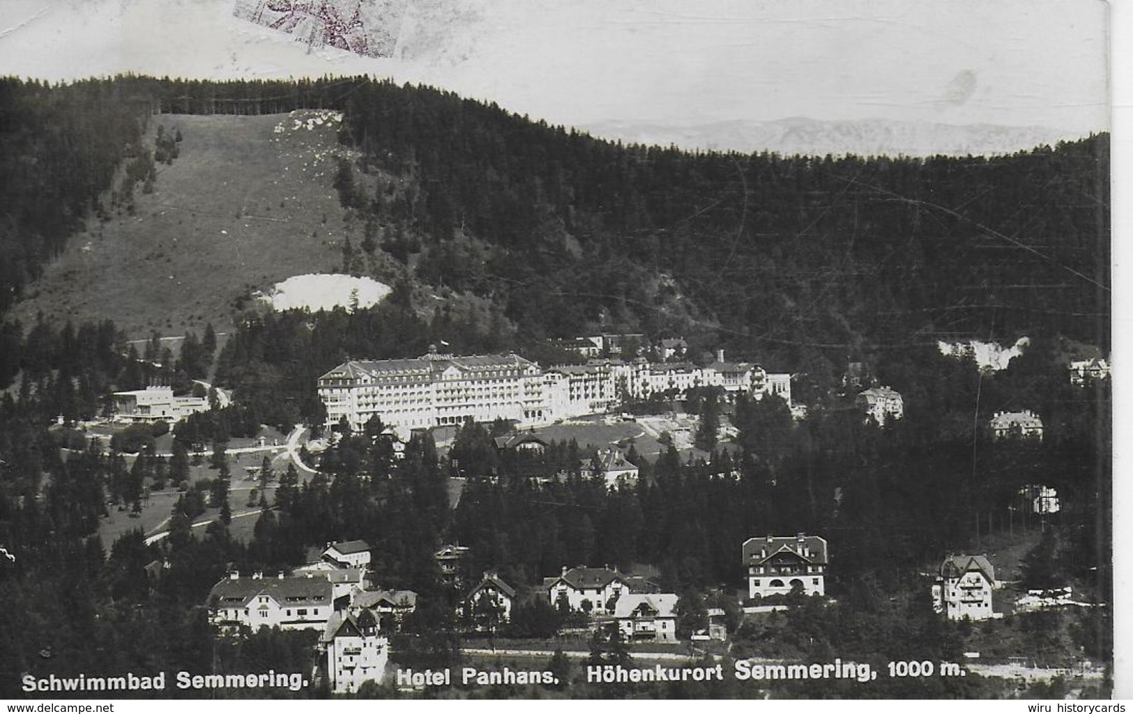 AK 0251  Schwimmbad Semmering - Hotel Panhans / Verlag Ledermann Um 1932 - Semmering