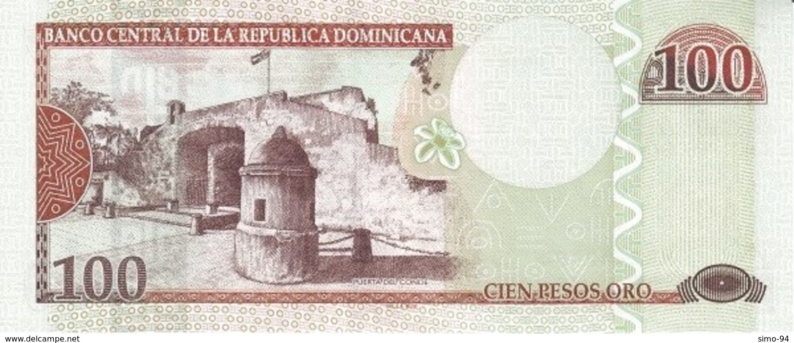 Dominican Republic  P.177a  100 Pesos 2006 Unc - Dominicana