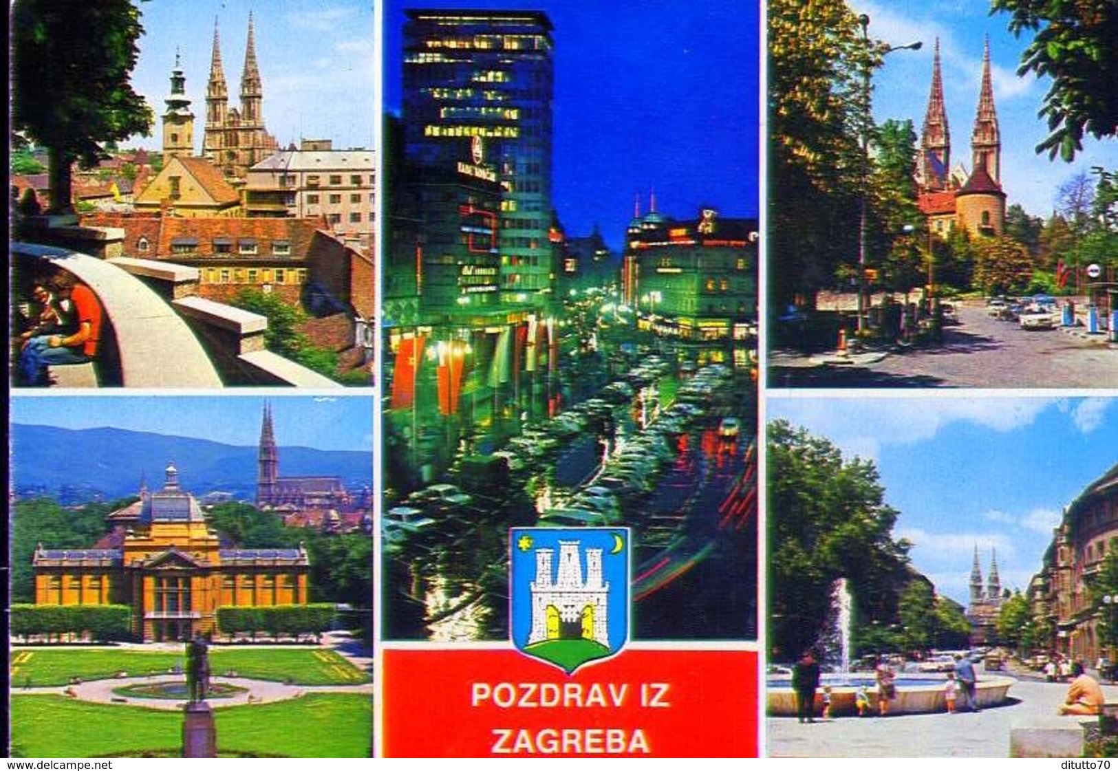 Pozdrav Iz Zagreba - Formato Grande Non Viaggiata – E 12 - Altri & Non Classificati