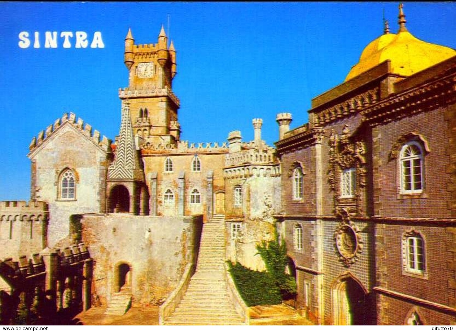 Sintra - Palacio De Pena - Torre Do Relogio - Formato Grande Viaggiata Mancante Di Affrancatura – E 12 - Altri & Non Classificati