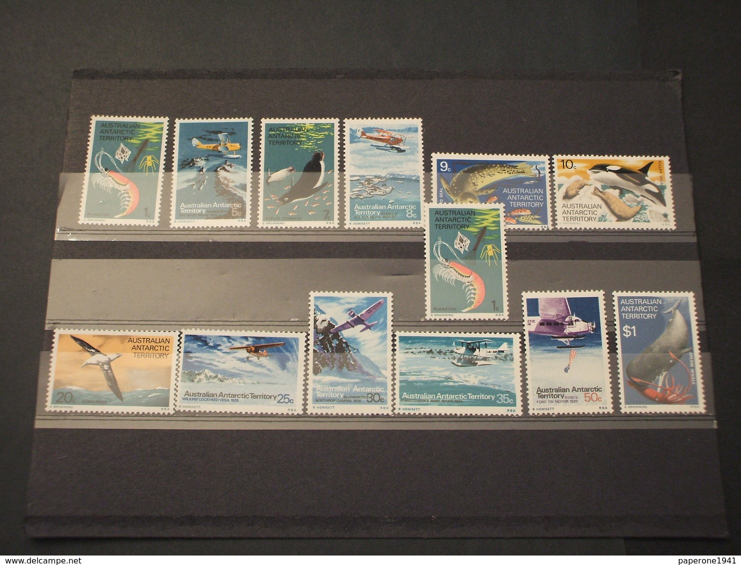 AUSTRALIAN ANTARCTIC - 1973 PITTORICA 12 VALORI - NUOVI(++) - Unused Stamps