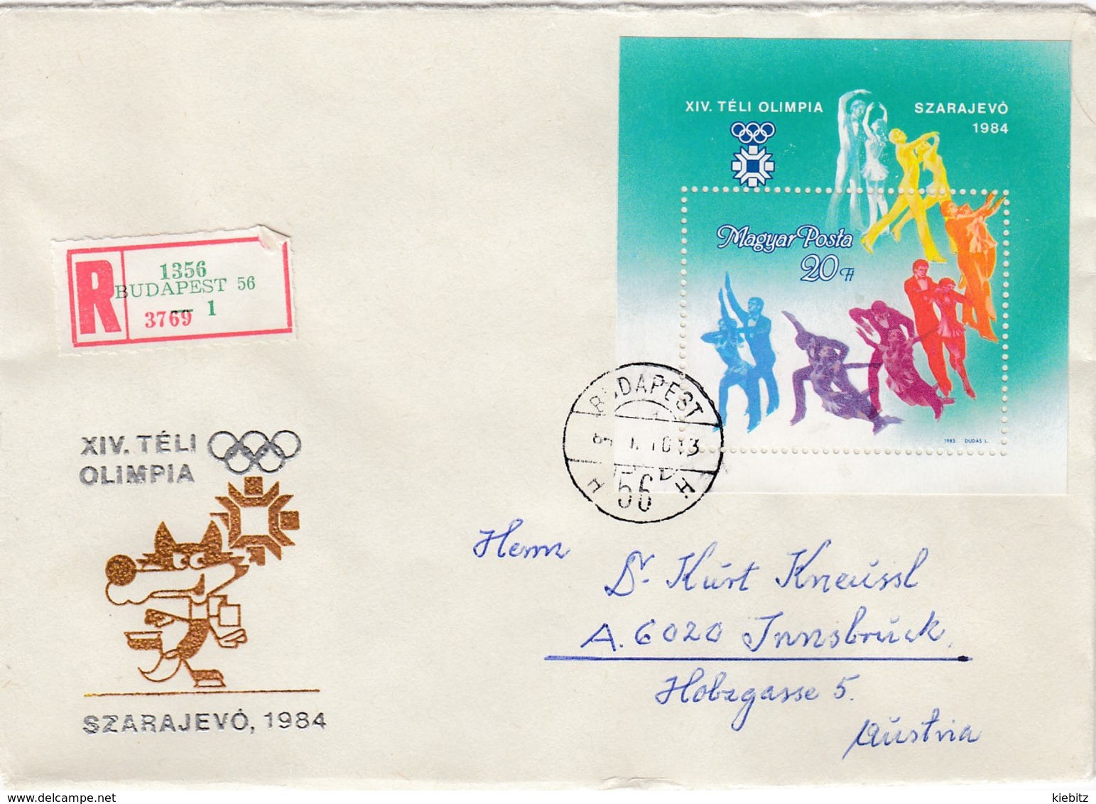 1984 SARAJEVO - Ungarn - MiNr: 3659 Block 169A Auf Rekobeleg - Invierno 1984: Sarajevo