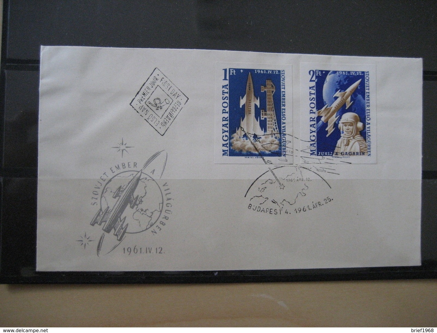 Ungarn 1753/54 B Geschnitten FDC Weltraum/Space (2194) - Sonstige & Ohne Zuordnung