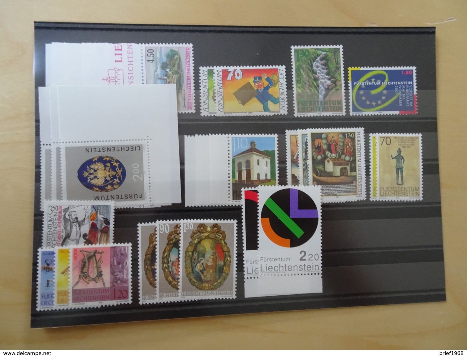 Liechtenstein 2001 Postfrisch Komplett (4337) - Unused Stamps