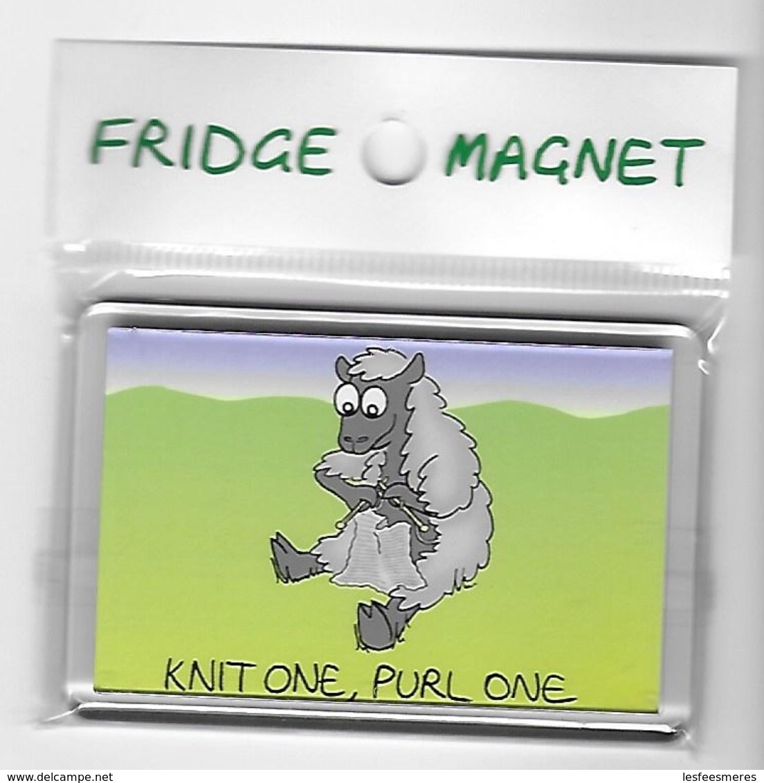 Fridge Magnet Knit One Purl One - Humor