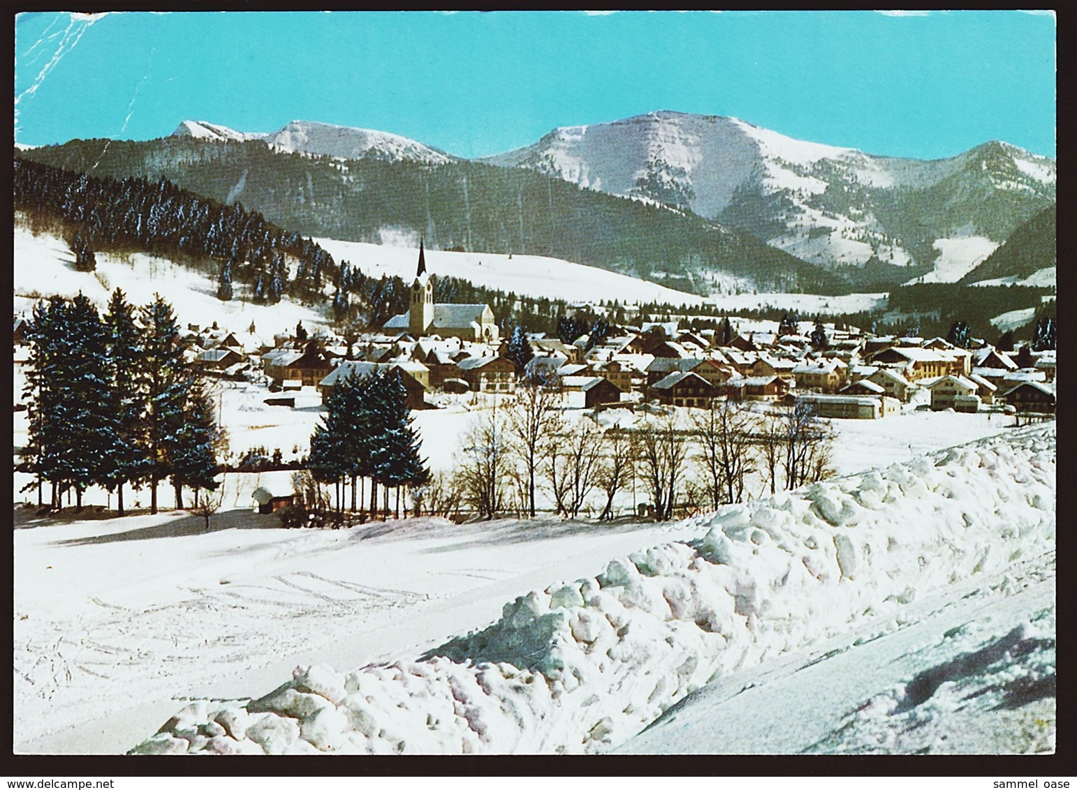 Oberstaufen Im Winter  -  Ansichtskarte Ca.1972    (10904) - Oberstaufen