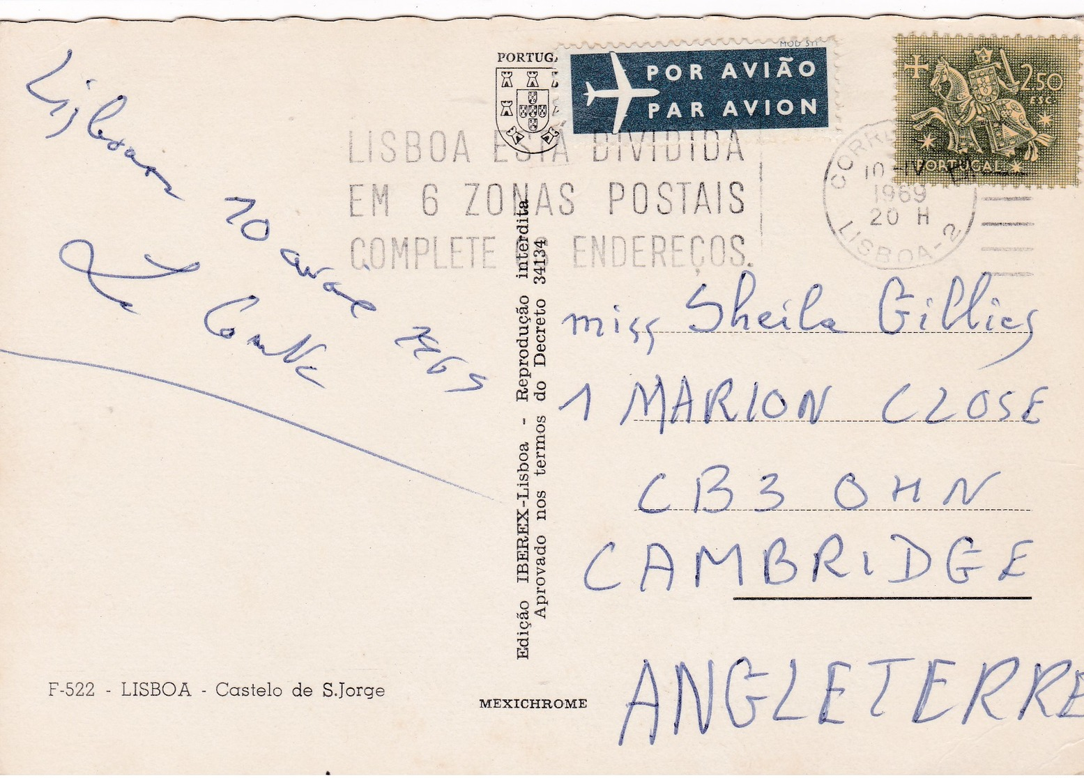 Modern Post Card Of Castelo De S.Jorge, Lisboa Lisbon,Portugal,L55. - Lisboa