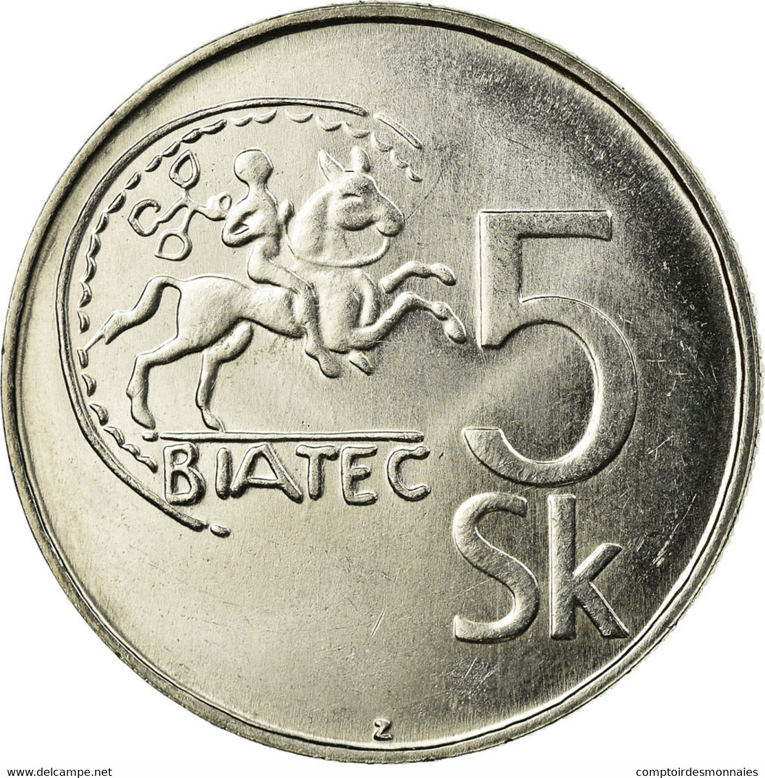 Monnaie, Slovaquie, 5 Koruna, 1995, SPL, Nickel Plated Steel, KM:14 - Slowakei