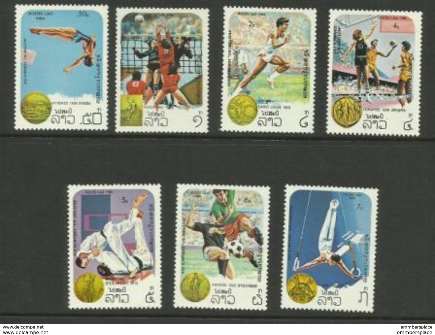 Laos - 1984 Olympics Set Of 7 MNH **   Sc 521-7 - Laos