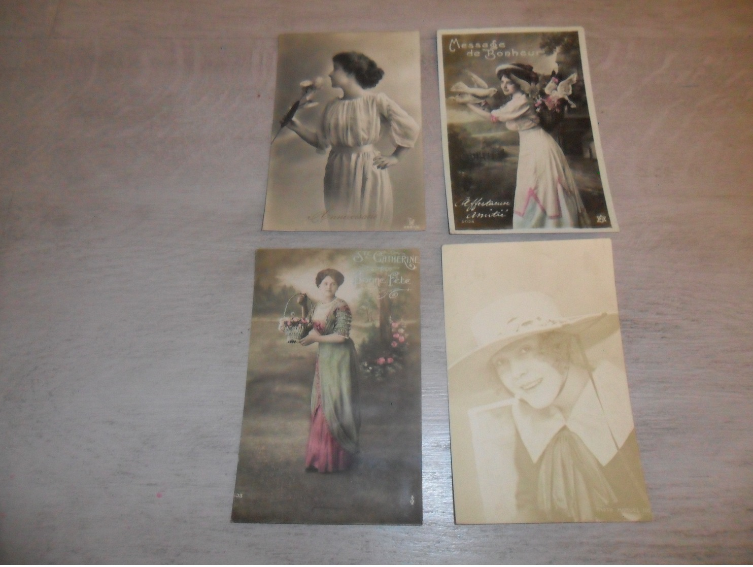 Beau lot de 60 cartes postales de fantaisie femmes femme   Mooi lot van 60 postkaarten fantasie vrouwen vrouw - 60 scans