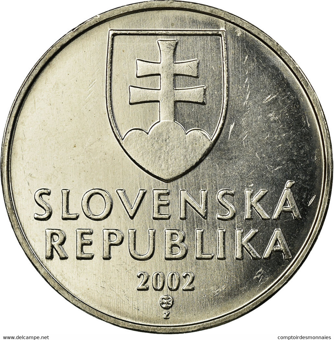 Monnaie, Slovaquie, 2 Koruna, 2002, SPL, Nickel Plated Steel, KM:13 - Slovakia
