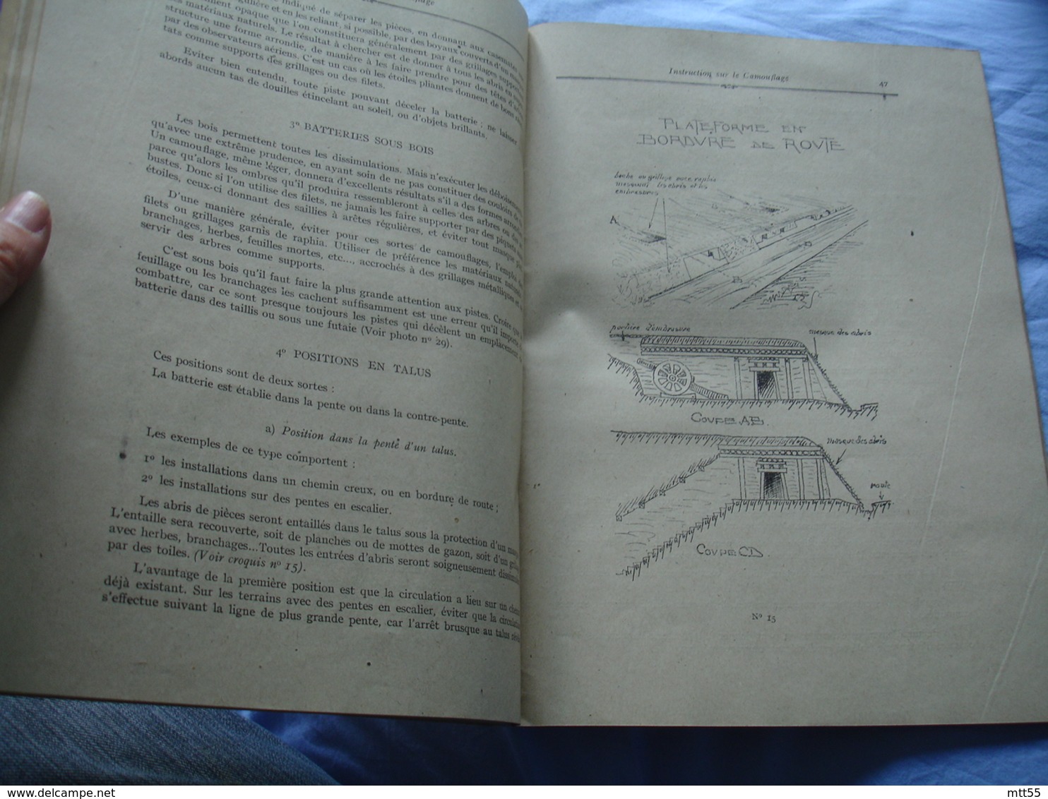 Guerre 14.18 2 Livret Livre Instructon Sur Le Camouflage 1918 Texte Et Planche - 1914-18