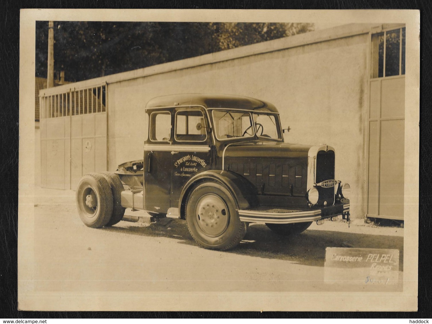 PHOTO 24X18 CM "TRANSPORTS LOUZERTINS "-LOUZERTE TARN ET GARONNE" - Camions