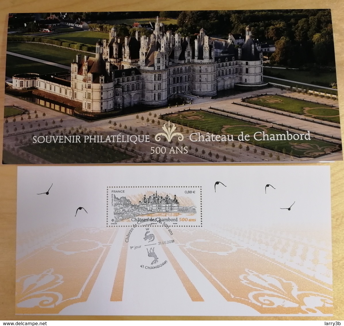 BS 2019 - BLOC SOUVENIR - "CHÂTEAU DE CHAMBORD 500 ANS" - Oblitéré 1er JOUR - 31/05/2019 - Blocs Souvenir