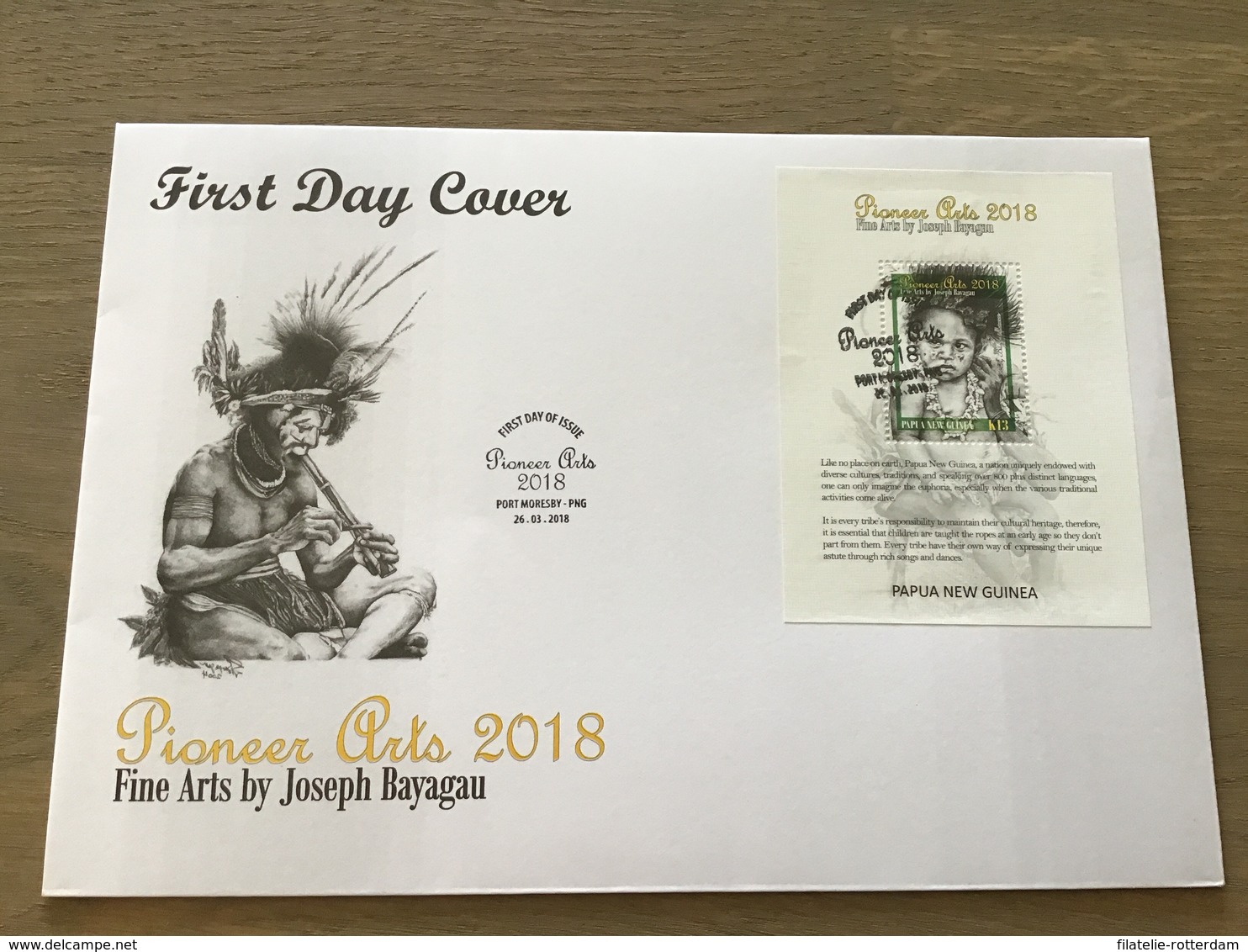 Papoea-Nieuw-Guinea / Papua New Guinea - Postfris / MNH - FDC Sheet Pioneer Art 2018 - Papoea-Nieuw-Guinea