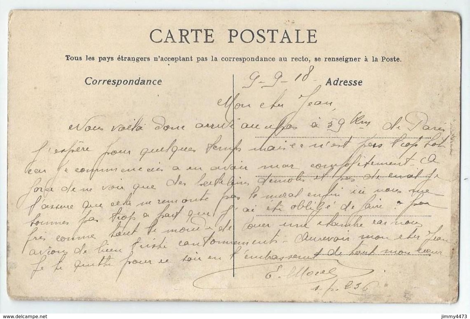 CPA - Ferme - Les Epoisses En 1918 - Environs De MORMANT 77 Seine Et Marne - Edit. G. Thiet - Scans Recto-Verso - Mormant