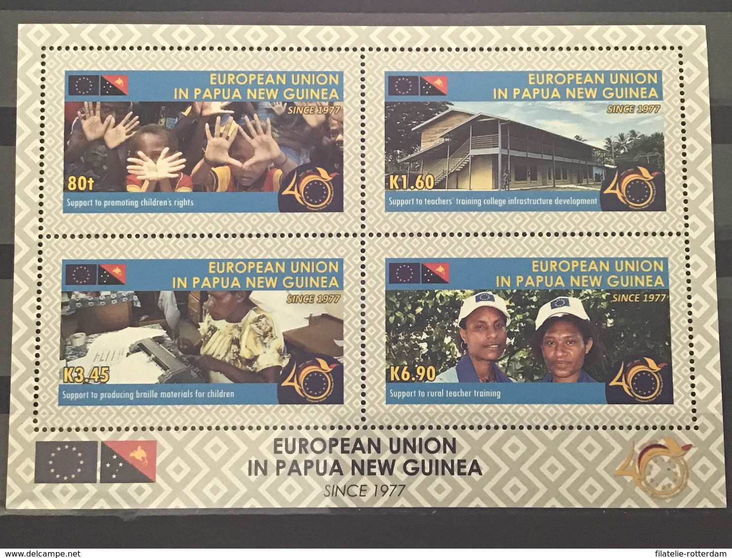 Papoea-Nieuw-Guinea / Papua New Guinea - Postfris / MNH - Sheet Samenwerking EU 2018 - Papoea-Nieuw-Guinea