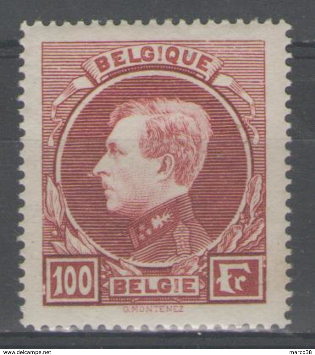 BELGIQUE:  N°292A **         - Cote 45€ - - 1929-1941 Big Montenez