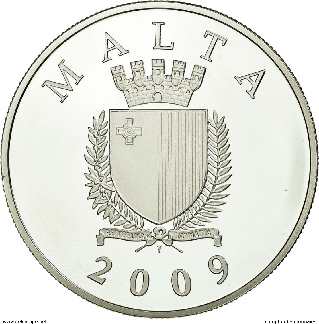 Malte, 10 Euro, 2009, FDC, Argent, KM:133 - Malta